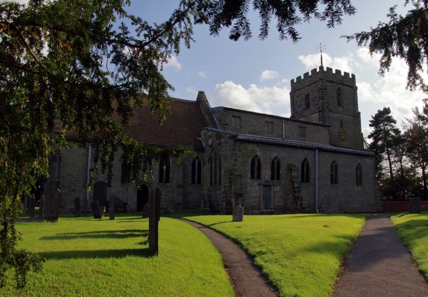 教堂德比郡英格兰