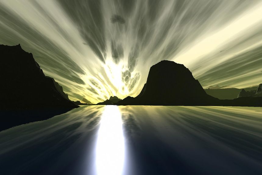 自然,太阳,光明