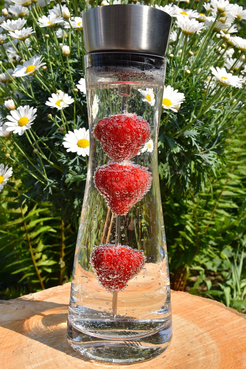 玻璃水瓶,瓶,水