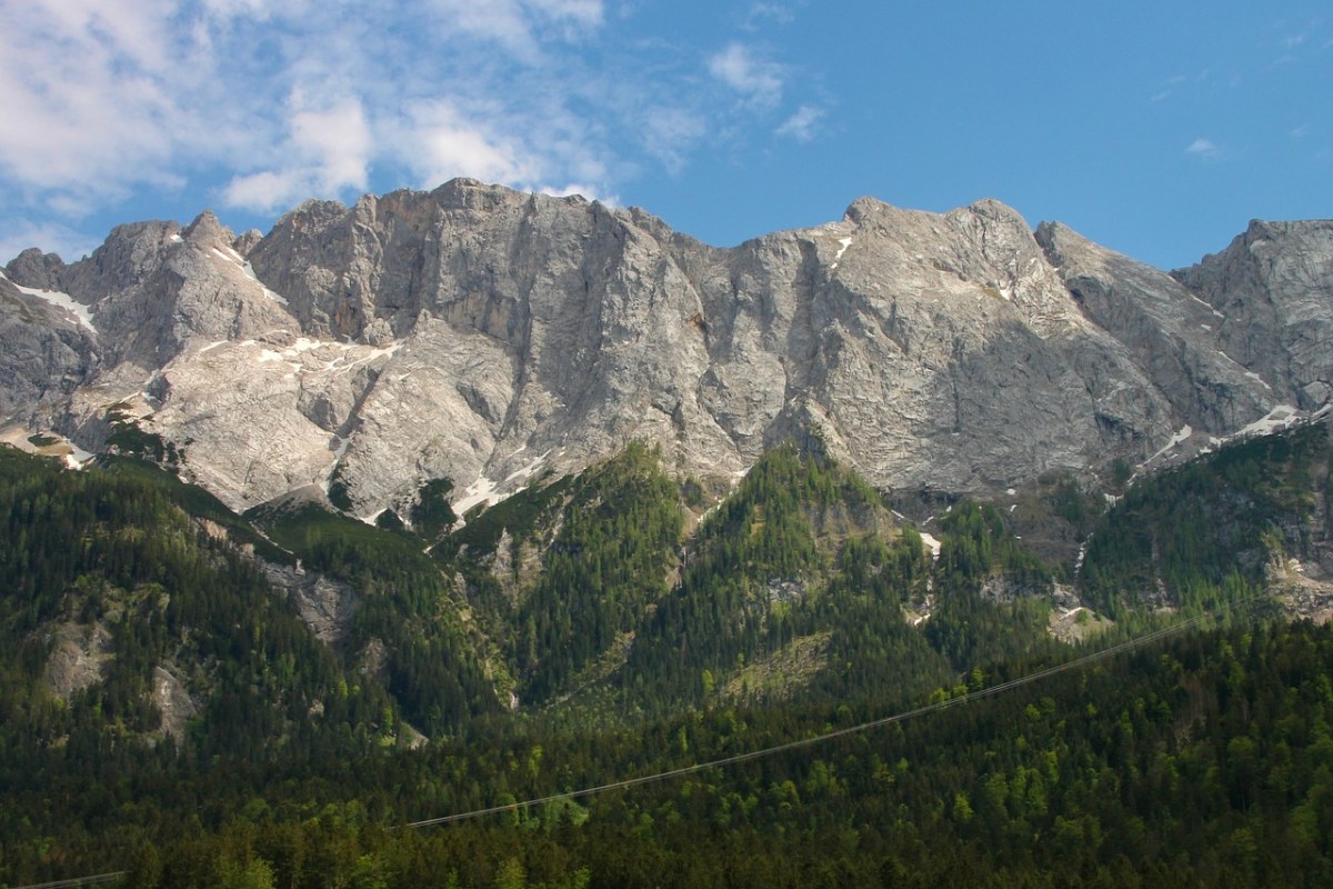 天气石头,高山,wetterstein,山
