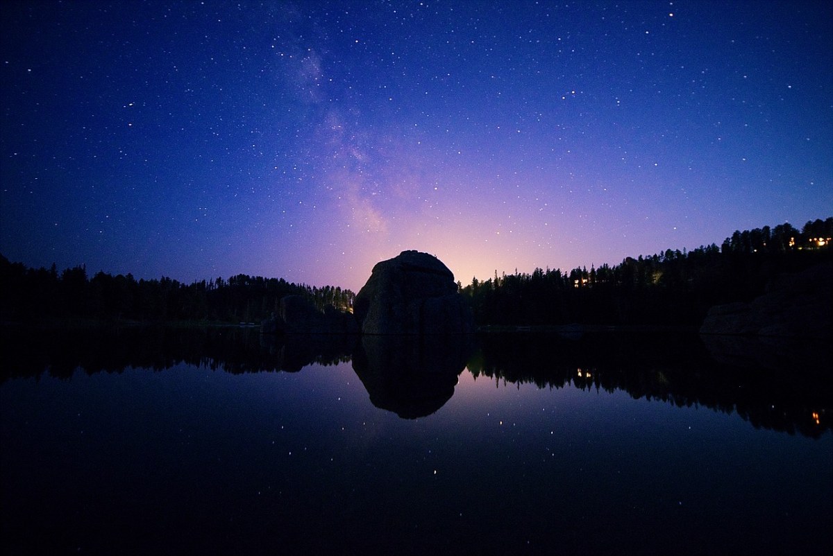 西尔万湖、黑岗、星星免费图片