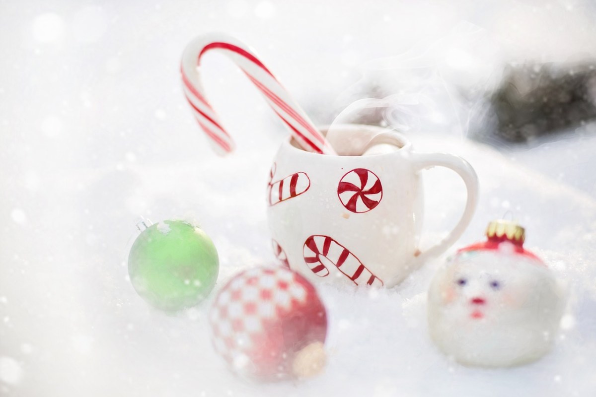 热巧克力、雪、圣诞节免费图片