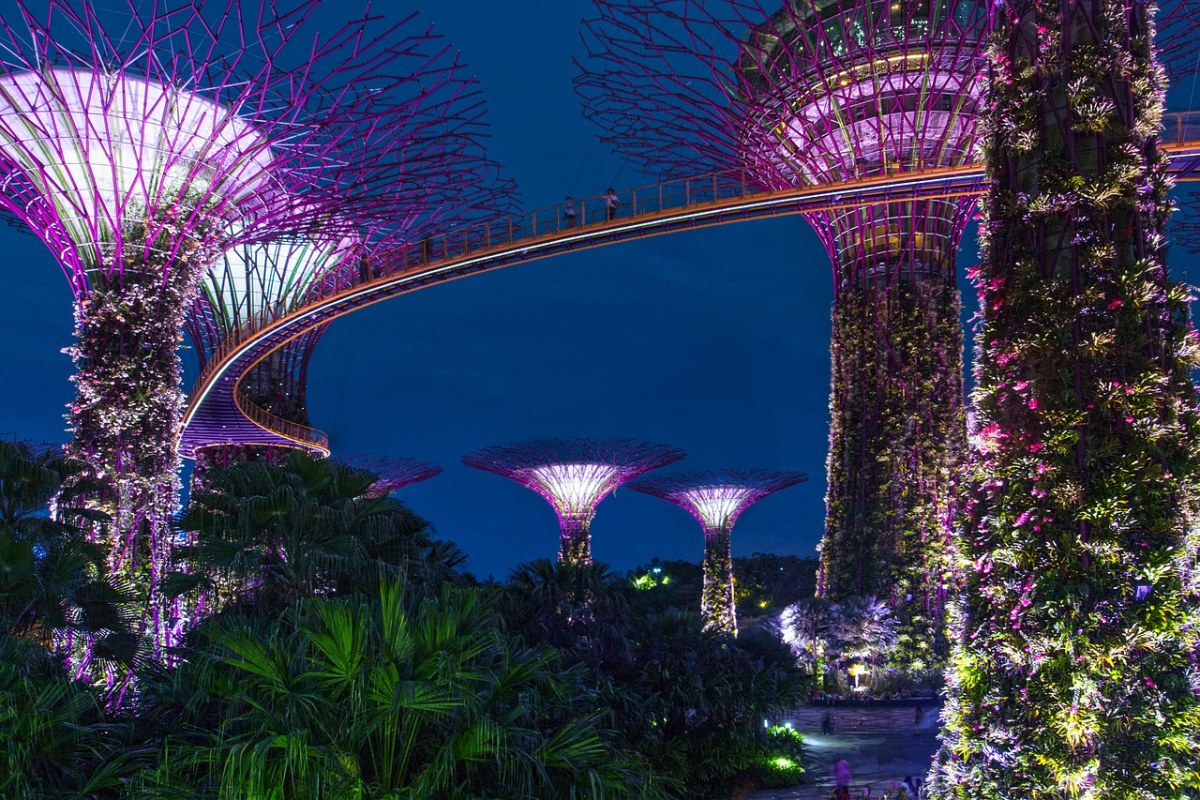 新加坡、夜、架构免费图片
