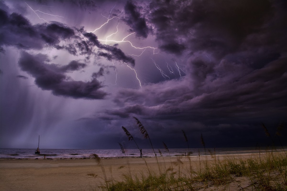 闪电、风暴、天气免费图片