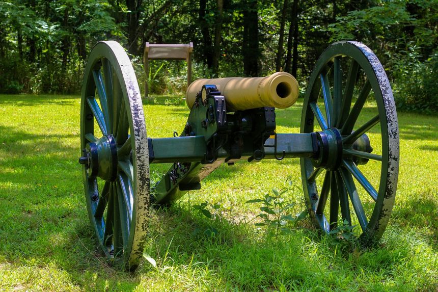 大炮,炮兵,枪