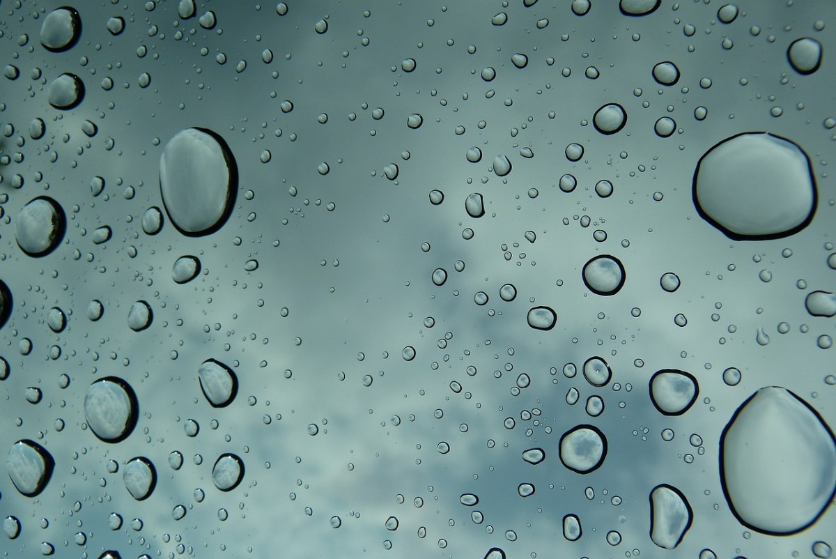 车顶,雨滴,天空