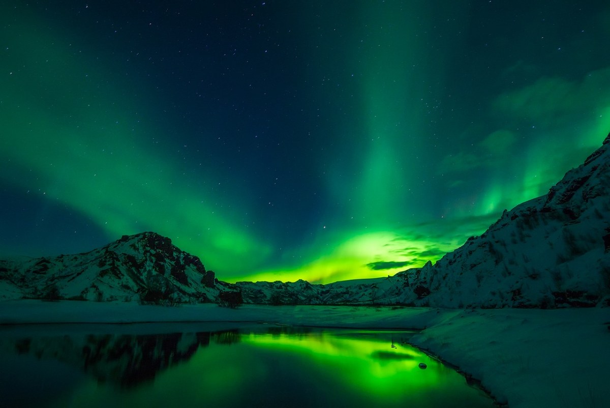 冰岛、极光、北极光免费图片