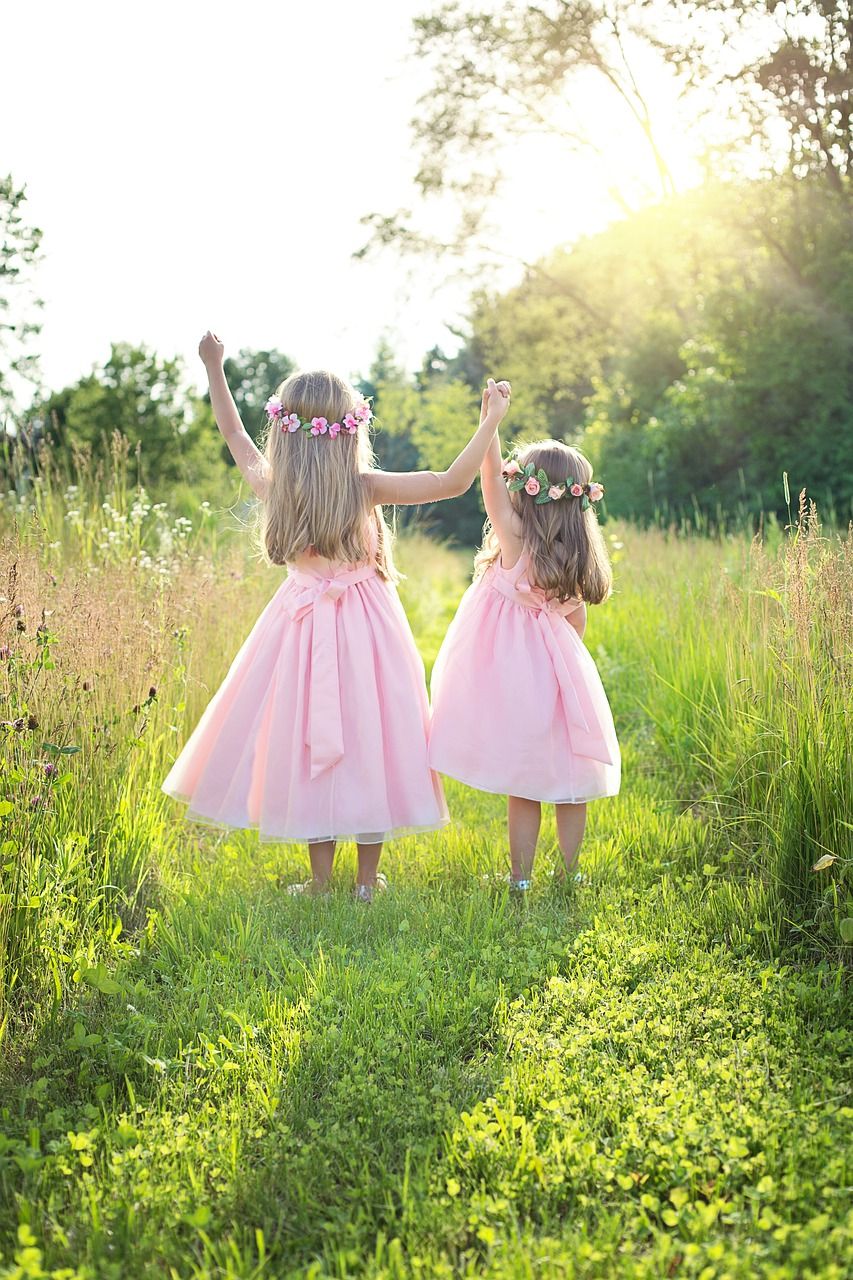 夏天,小女孩,童年