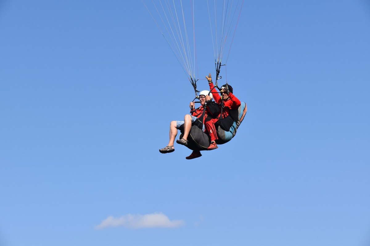 滑翔伞、双座、对免费图片
