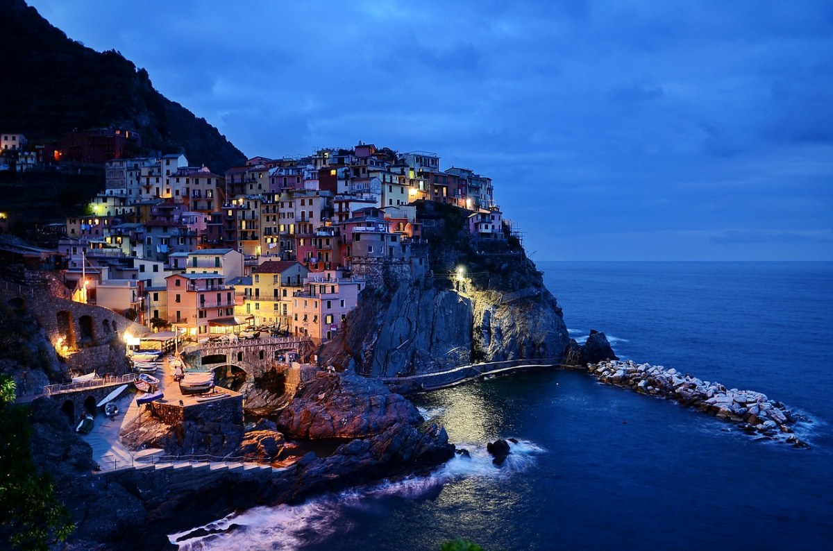 五渔村、意大利、岩免费图片