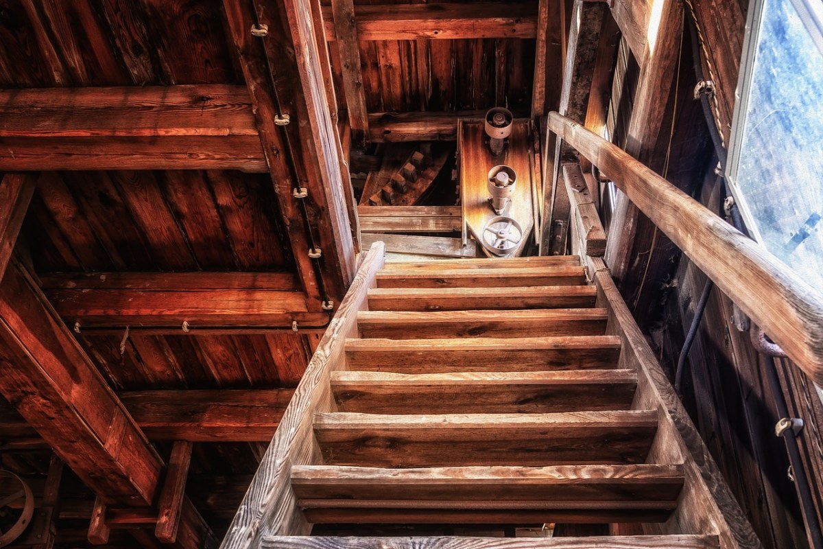 楼梯、陡、木楼梯免费图片