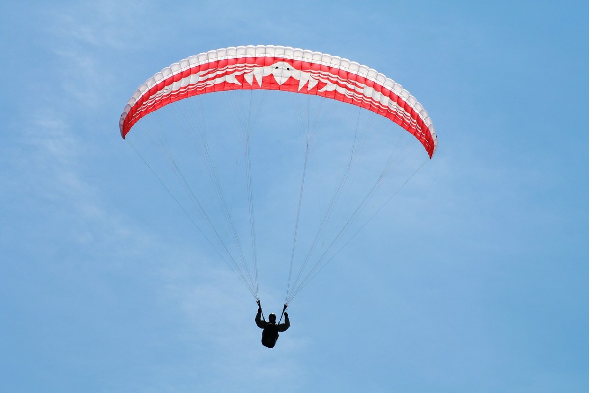 滑翔伞、天空、降落伞免费图片
