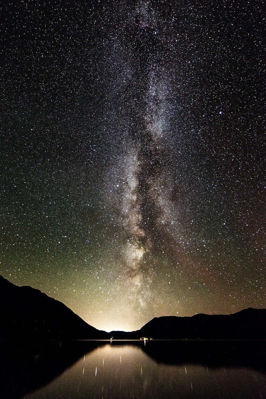 银河、星星、夜免费图片