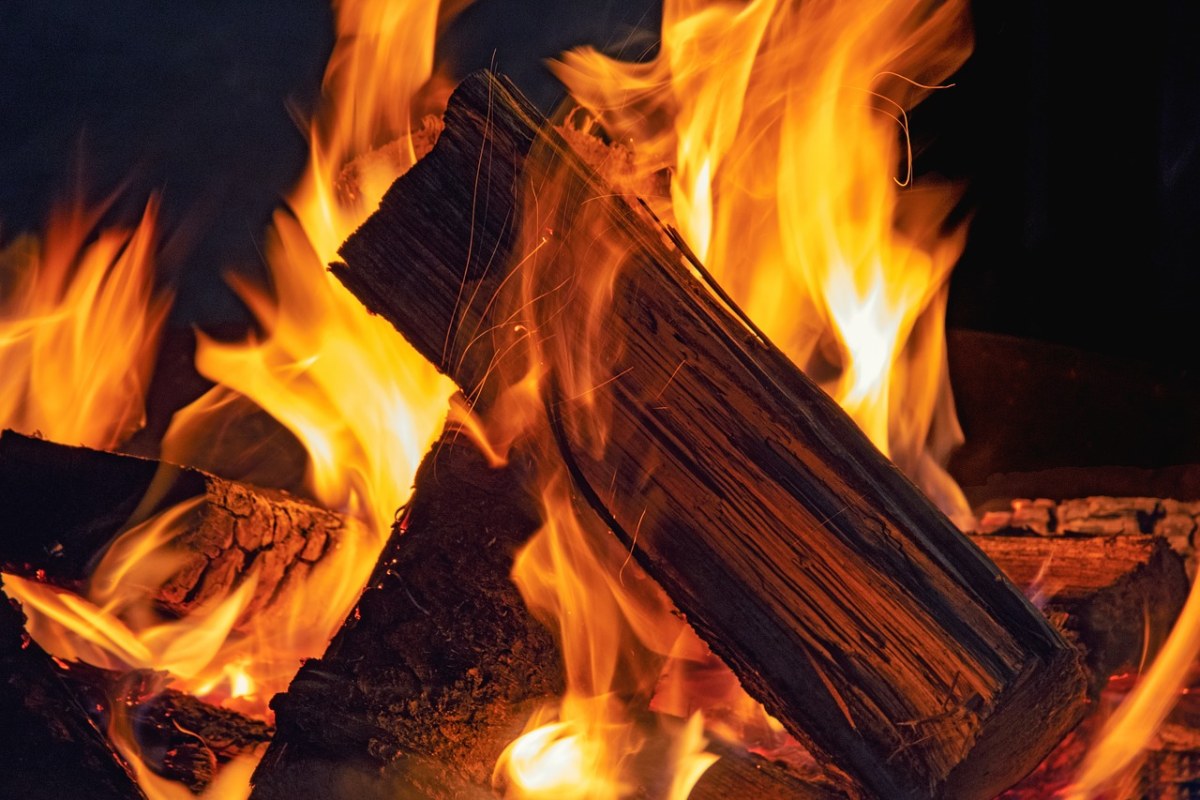 火,木,壁炉