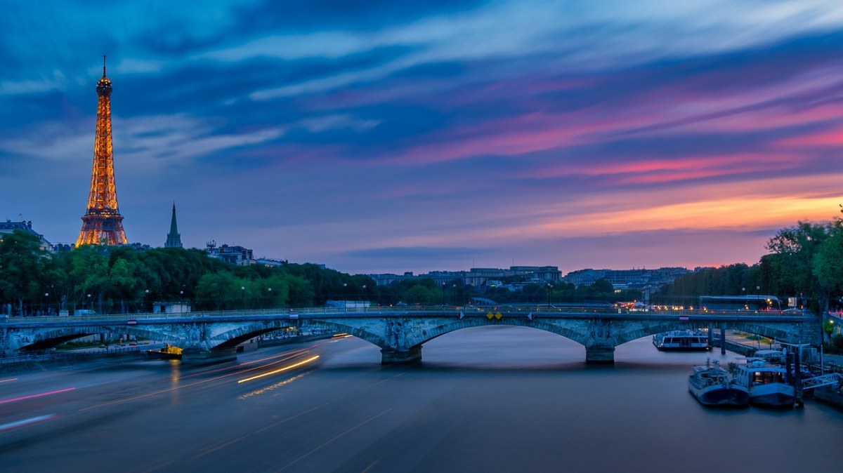 巴黎、埃菲尔铁塔、河免费图片
