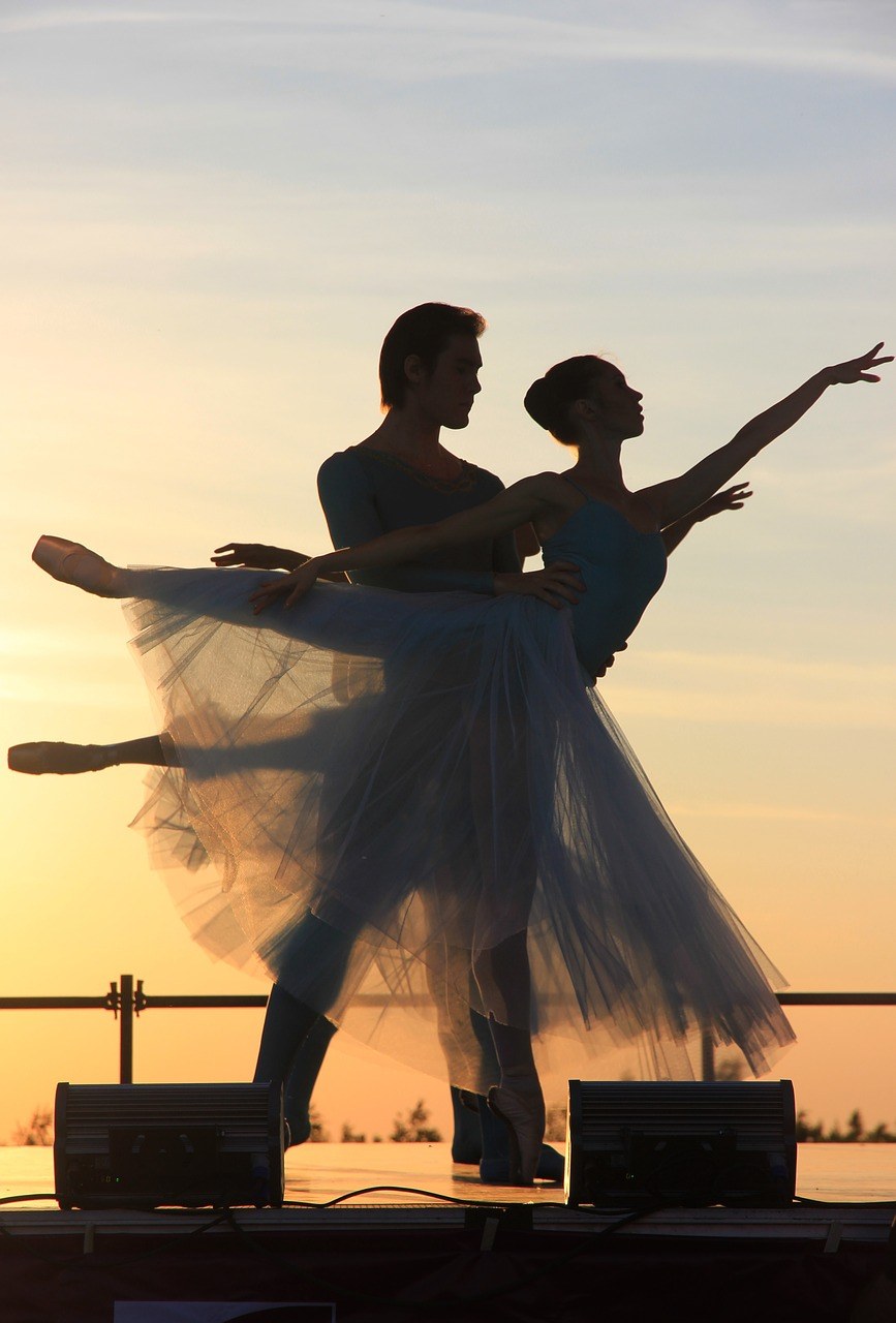 芭蕾舞、晚上、日落免费图片