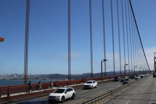 旧金山、金门大桥、汽车