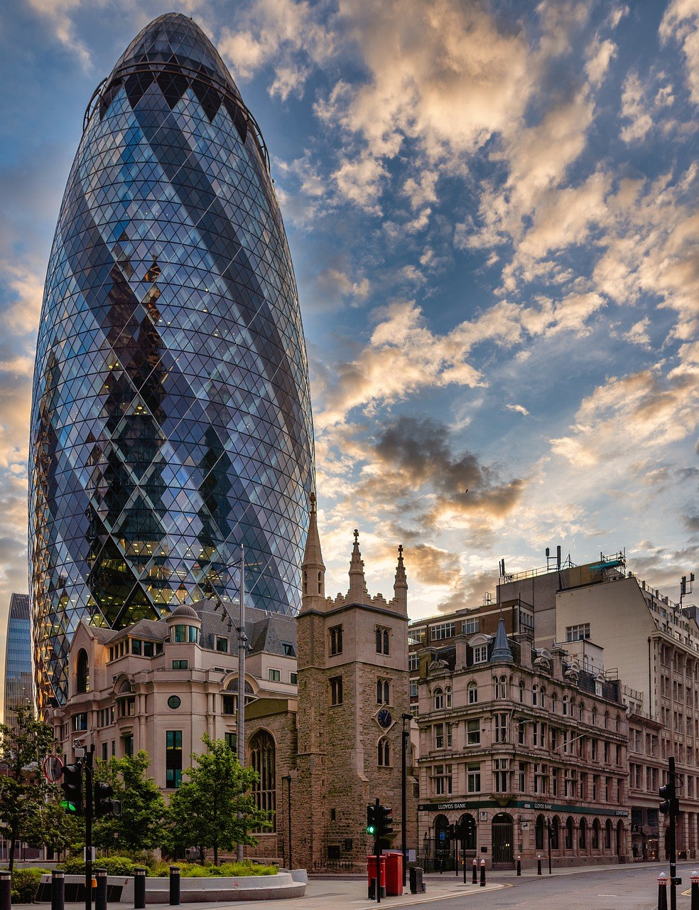 伦敦、建筑、小黄瓜免费图片