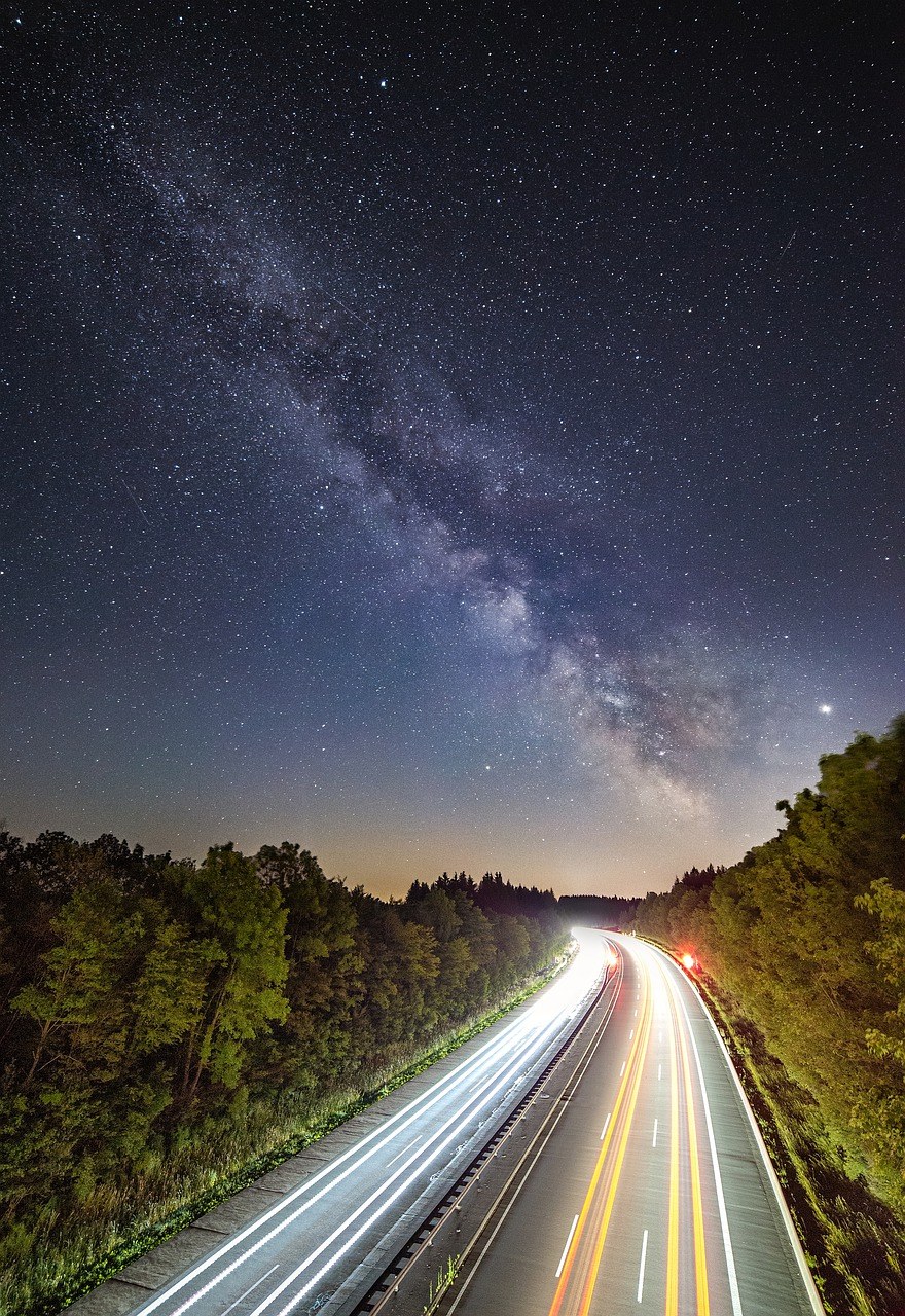 明星、银河系、繁星点点的天空免费图片