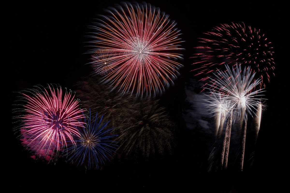 烟花爆竹、天空、党免费图片