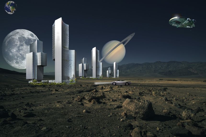 空间,未来的世界,行星