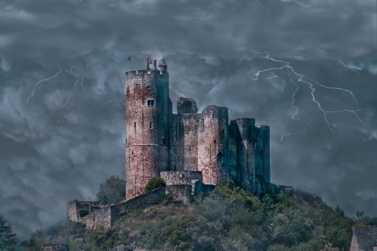 暴风雨,城堡,法国