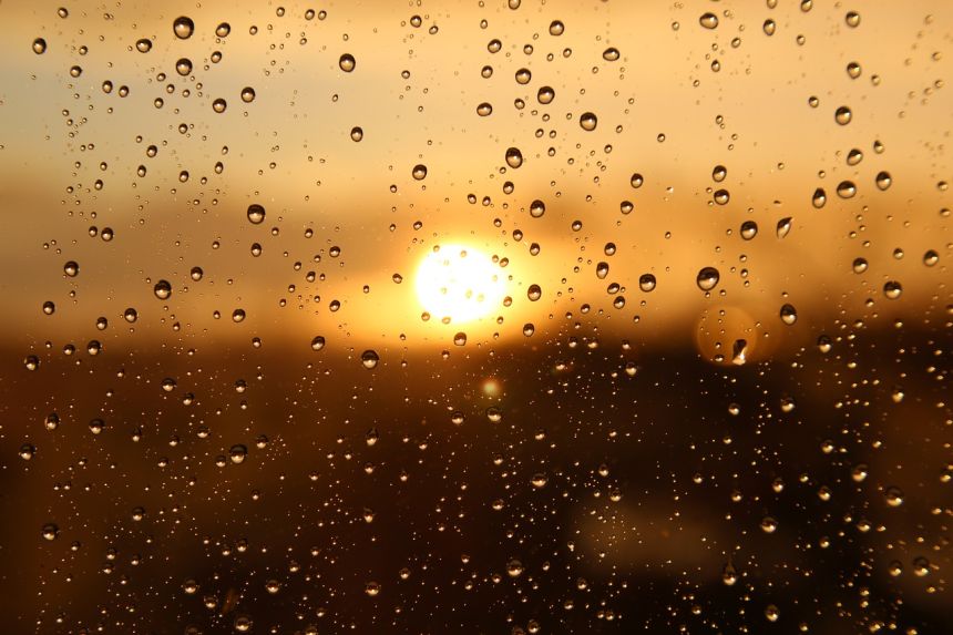 太阳雨对流雨图片