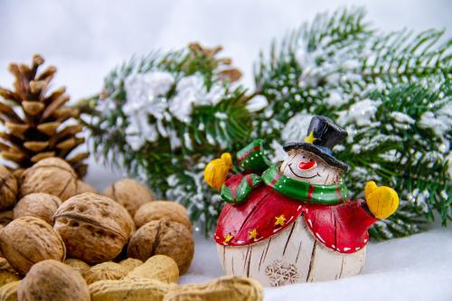 雪人、圣诞节、来临