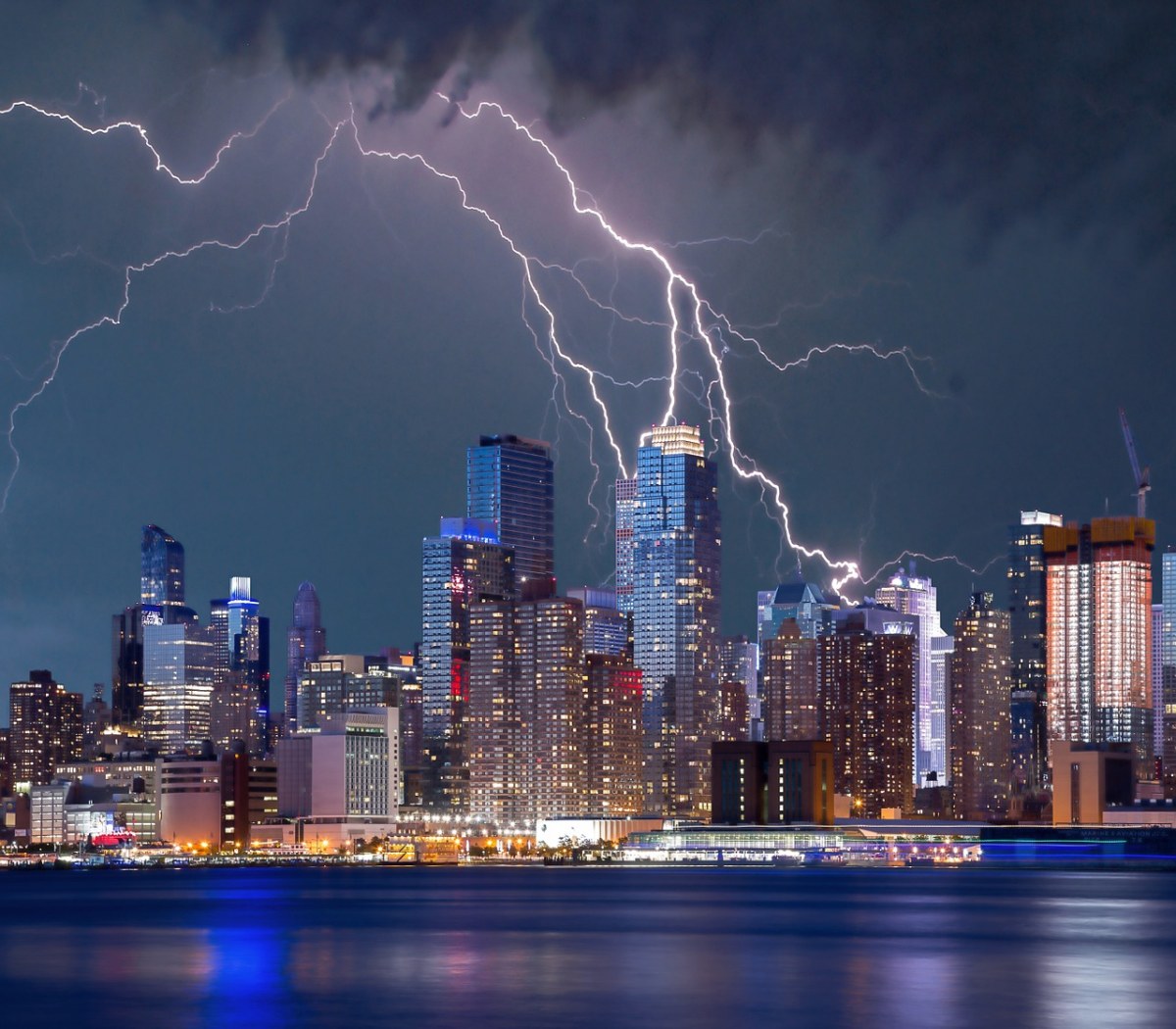 纽约、闪电风暴、闪电免费图片