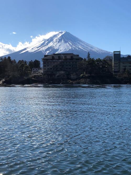 富士山、湖、富士