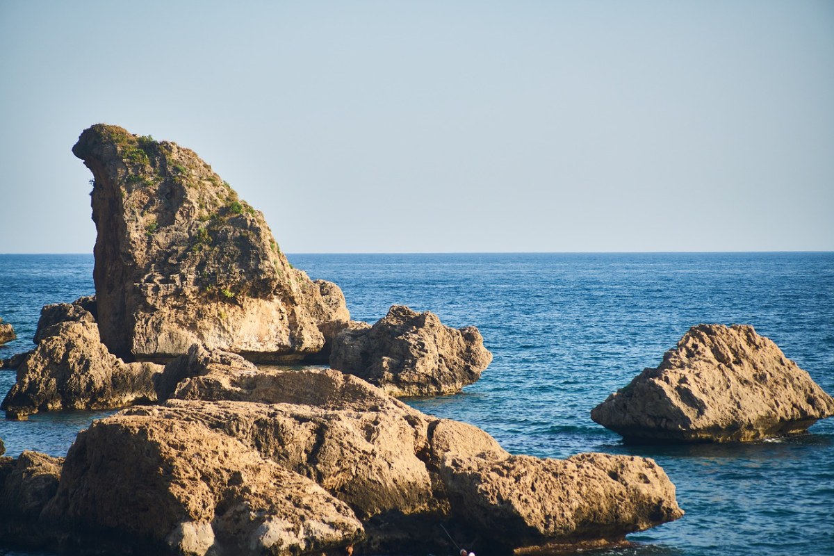 景观、岩石、海洋免费图片