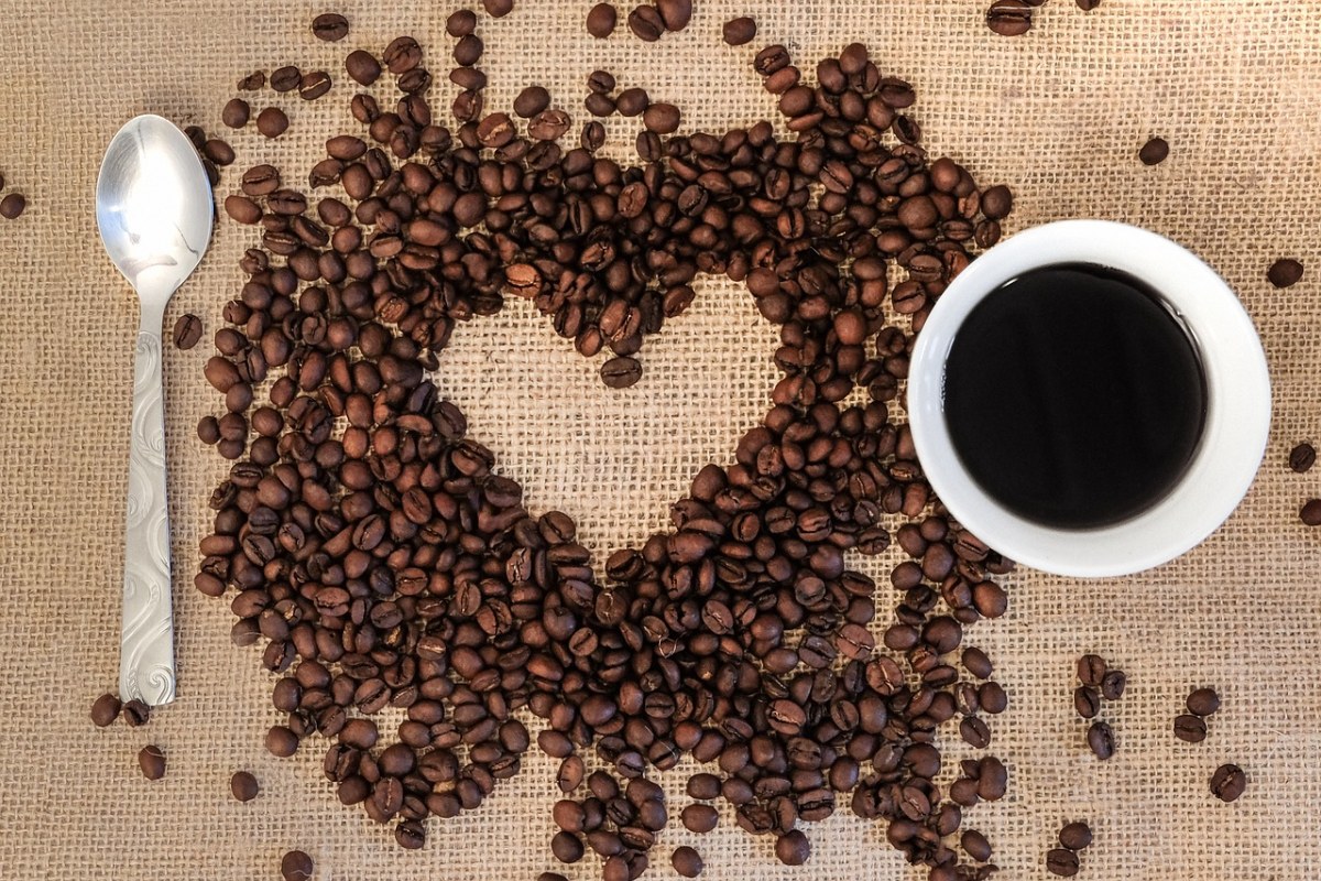 咖啡、咖啡豆、心脏免费图片