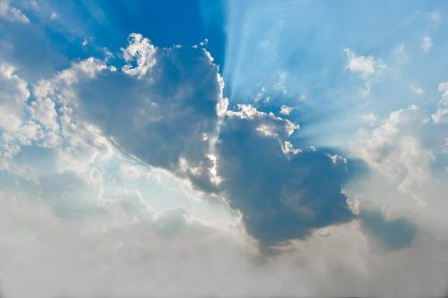 天空、户外