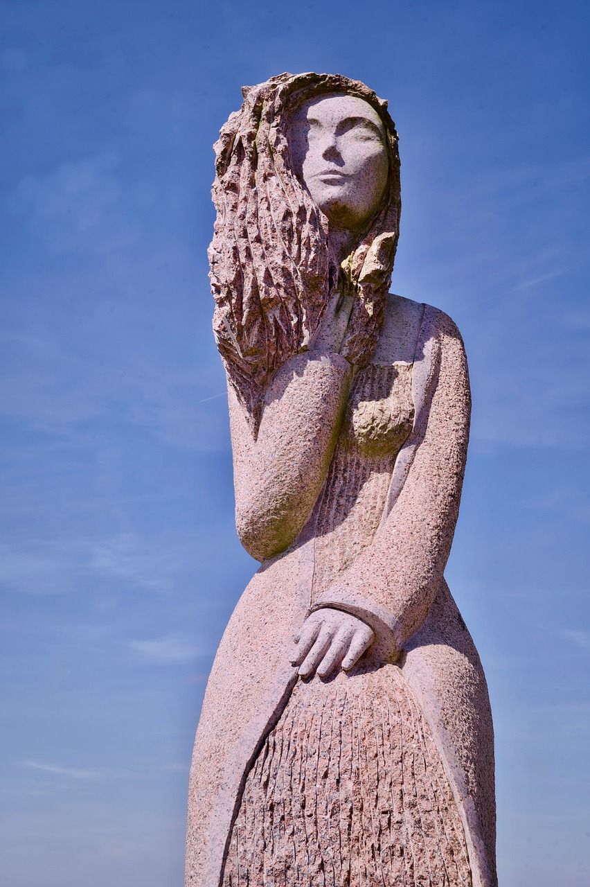 雕塑,女子,雕像