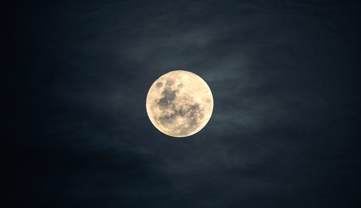 月亮、天空、夜免费图片