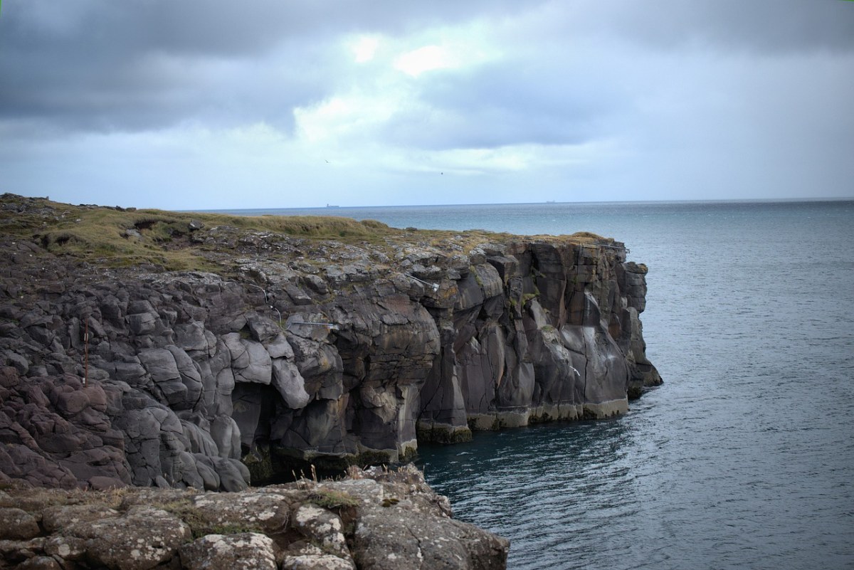海岸、悬崖、冰岛免费图片