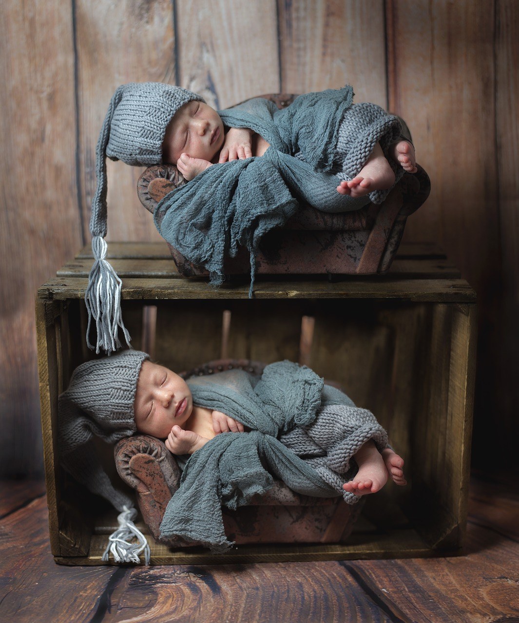 婴儿、睡眠、盒免费图片